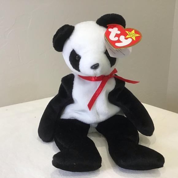 Beanie Babies Other - Fortune the Panda Beanie Baby – 1997 RETIRED – NWT –w/ Display Case